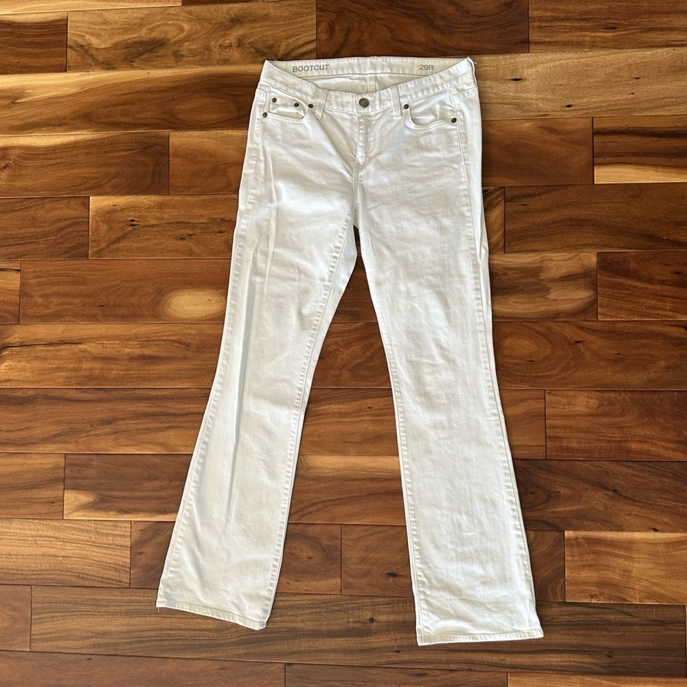 J. Crew Off White Bootcut Denim Jeans size 29